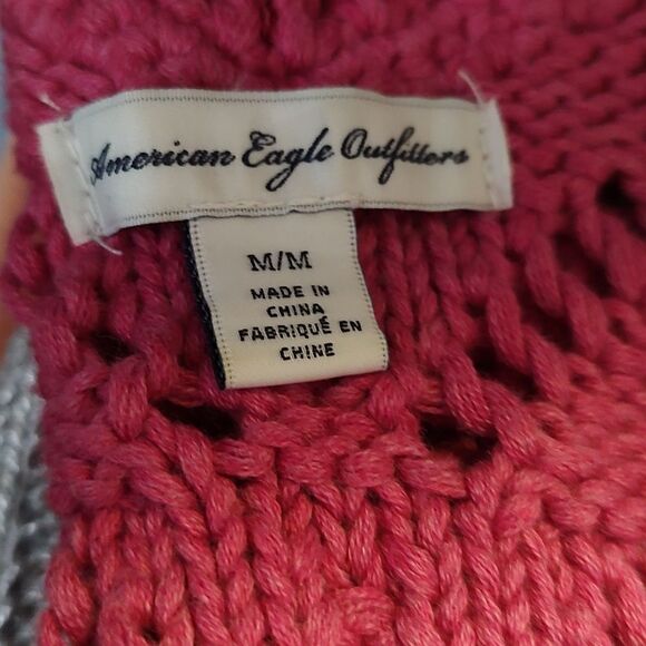 American Eagle Outfitters crochet button front cardigan Sz M - Picture 5 of 5